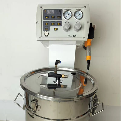 تجهیزات دستی اسپری پودر الکترواستاتیک HXC-KI با رول برای زیربنای فولاد